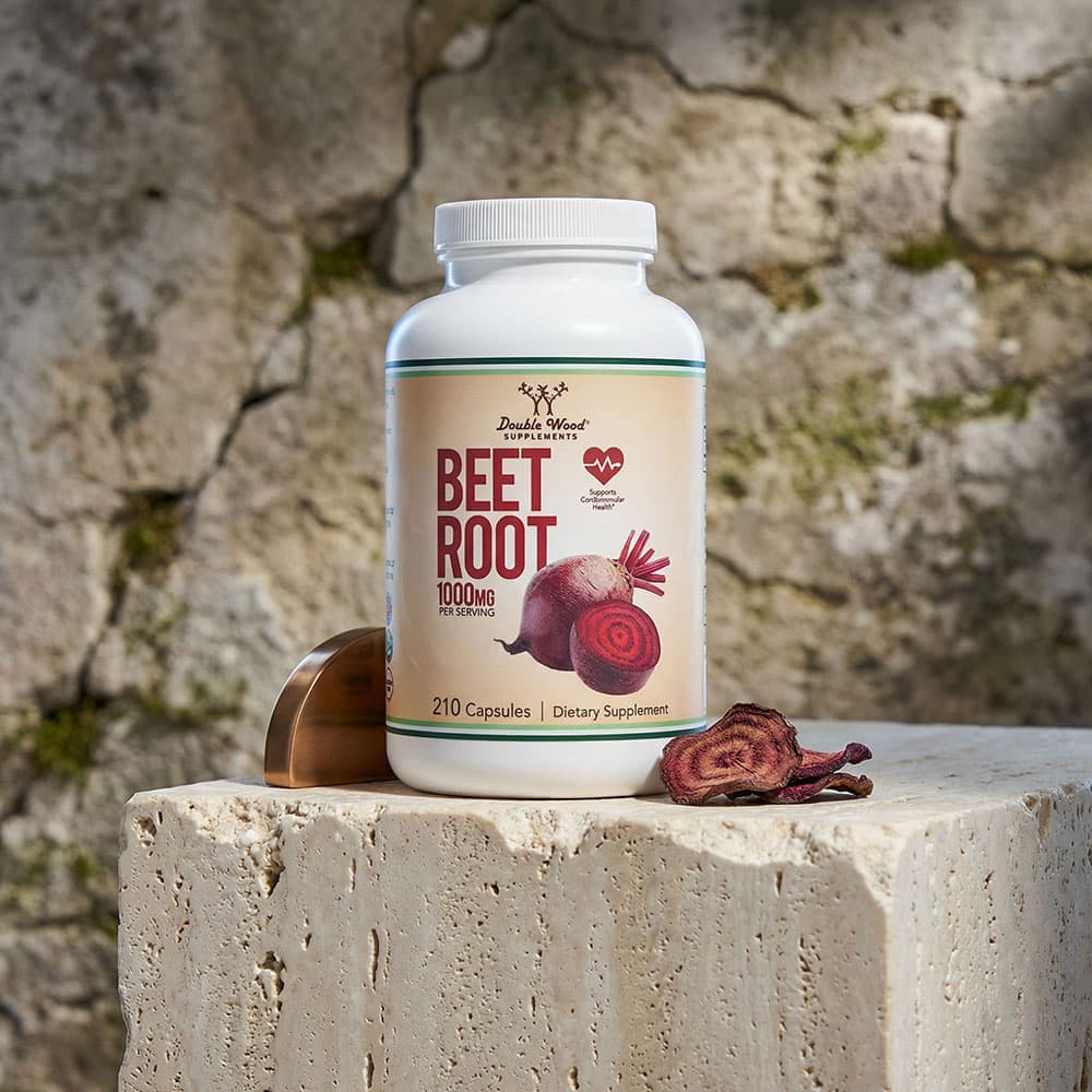 Organic Beet Root Powder 1000mg - 210 Capsules