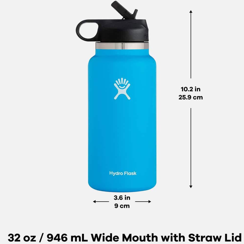 Hydro Flask 32oz Wide Mouth Straw Lid Bottle - Pacific