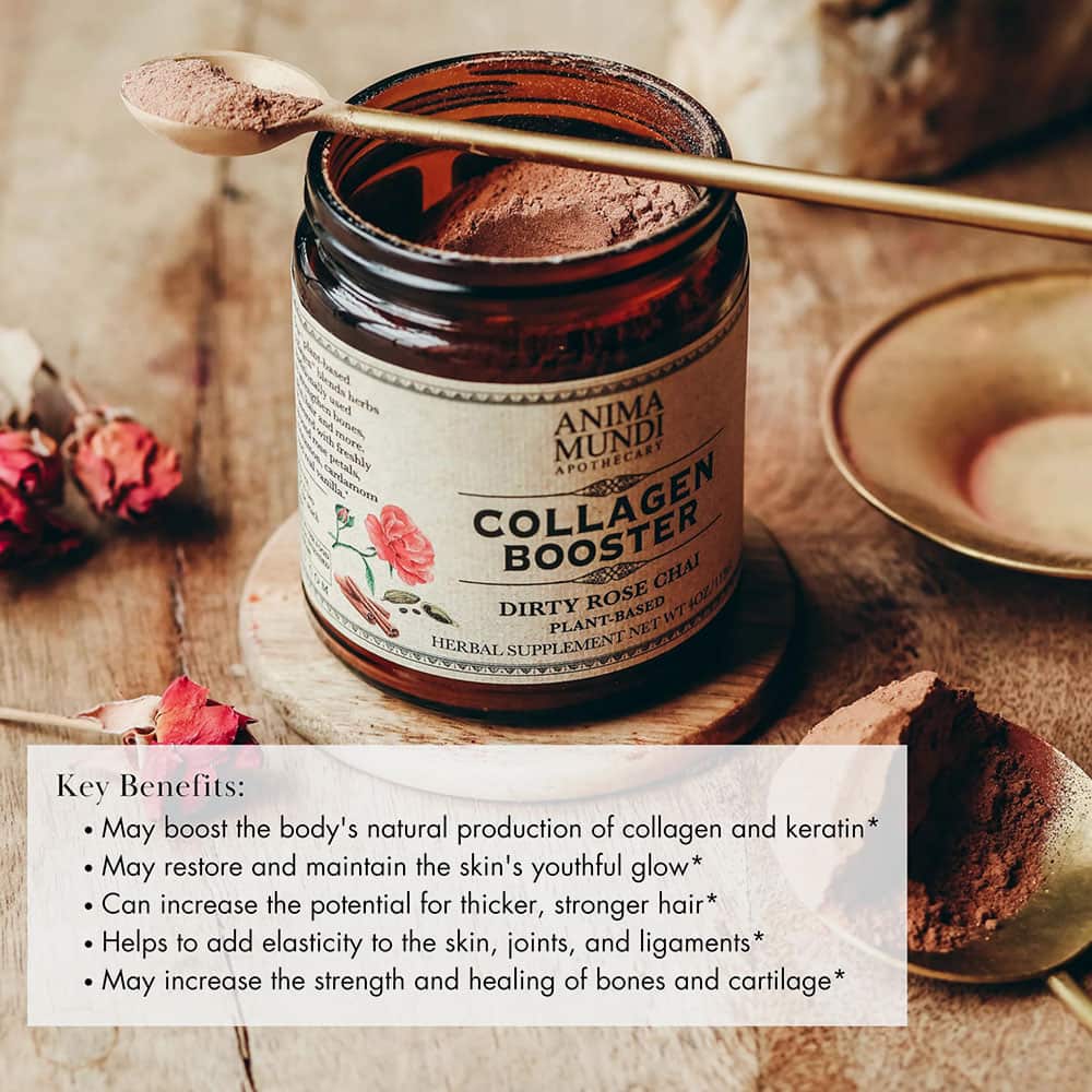 Vegan Collagen Booster Powder 4oz (Dirty Rose Chai)