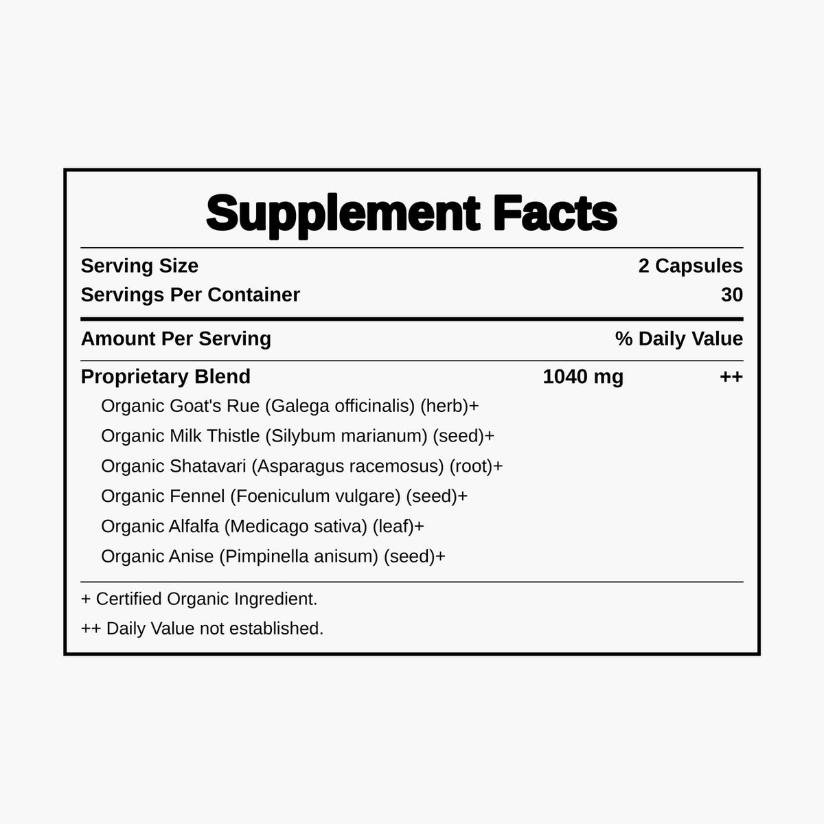 Liquid Gold Lactation Support - 60 Capsules
