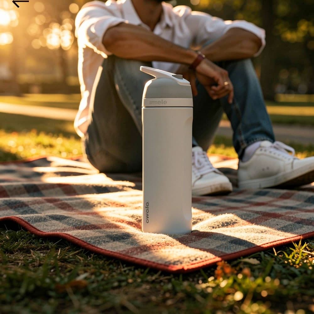 Owala Flip Insulated Bottle 24oz - Shy Marshmallow