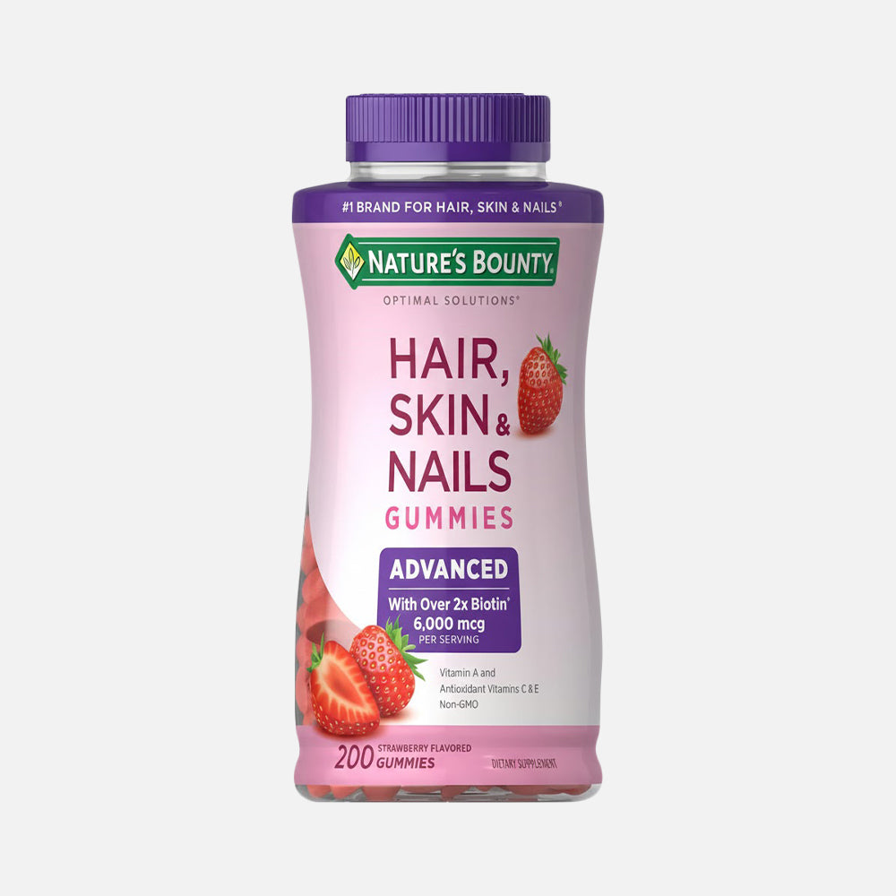 Advanced Hair Skin Nails Gummies 6000mcg - 200 Gummies