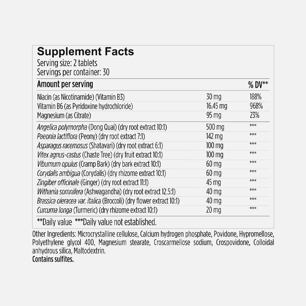 Hormone Balance with B3, B6 & Magnesium - 60 Tablets