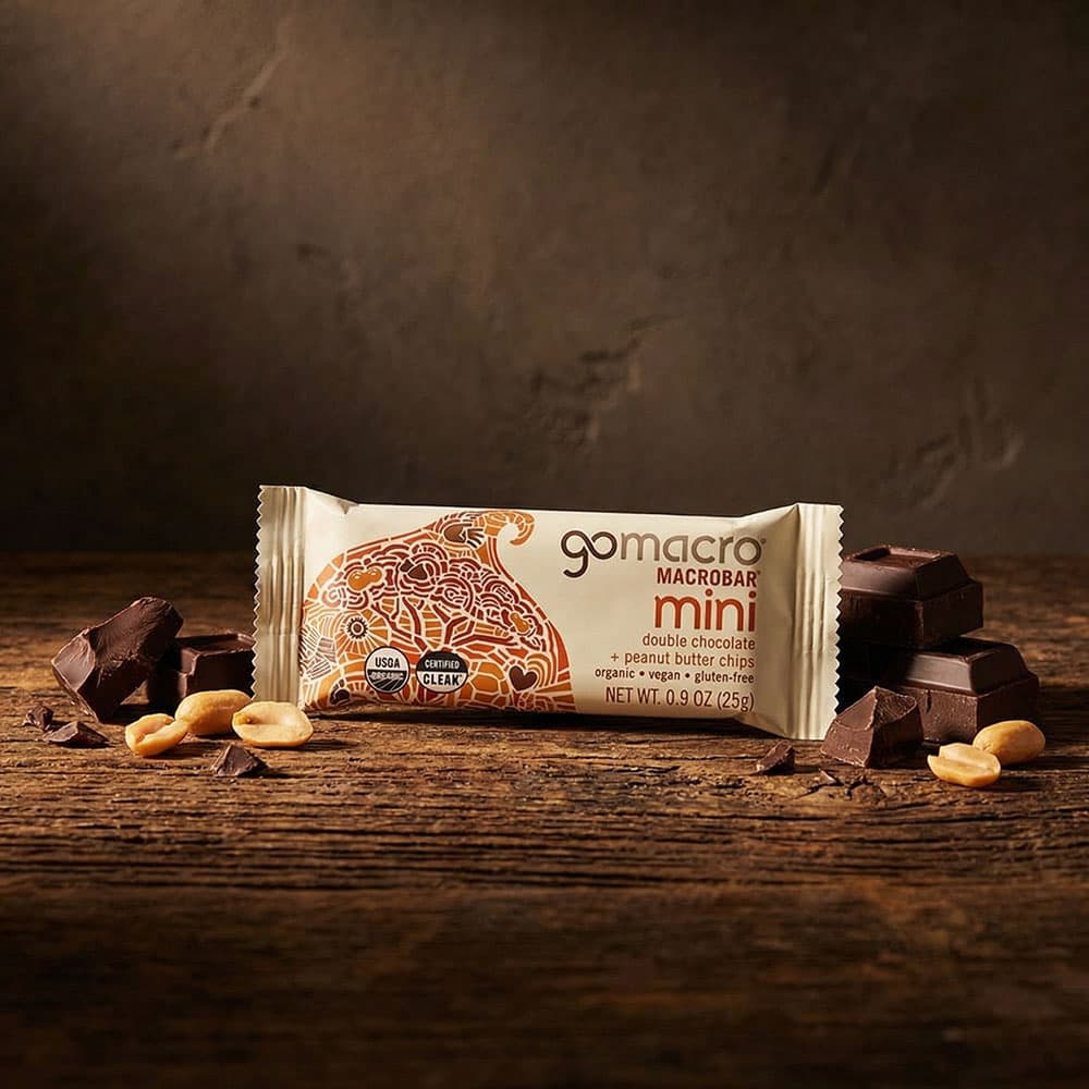 GoMacro Double Chocolate PB Chips - 24 Mini Bars