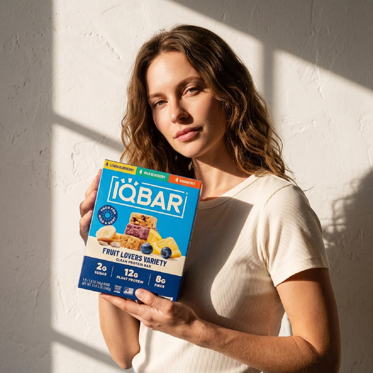 IQBAR - Brain + Body Protein Bars - Fruit Variety - 12 Bars