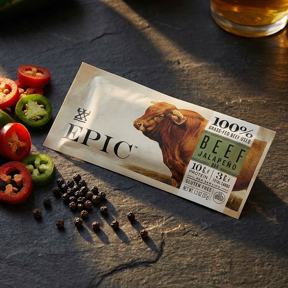 Beef Jalapeno Bars 9g Protein - 12 Count (Keto/Paleo)