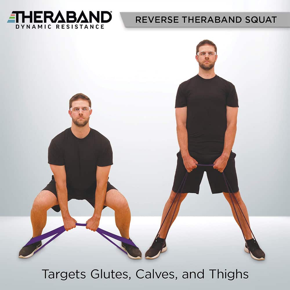 THERABAND High Resistance Bands 25 & 35 lb - 2 Bands