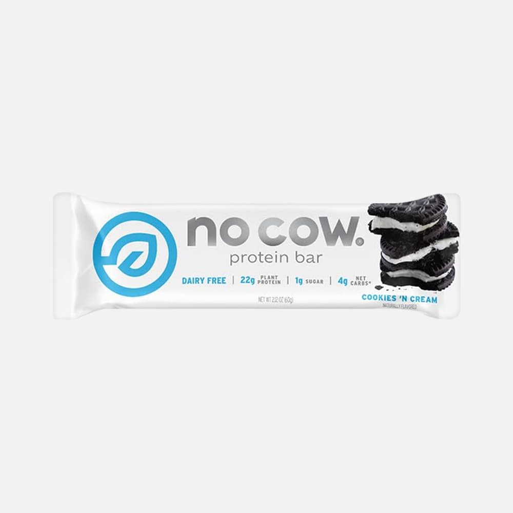 No Cow Vegan Protein Bar 20g - 12 Bars (Cookies n Cream)
