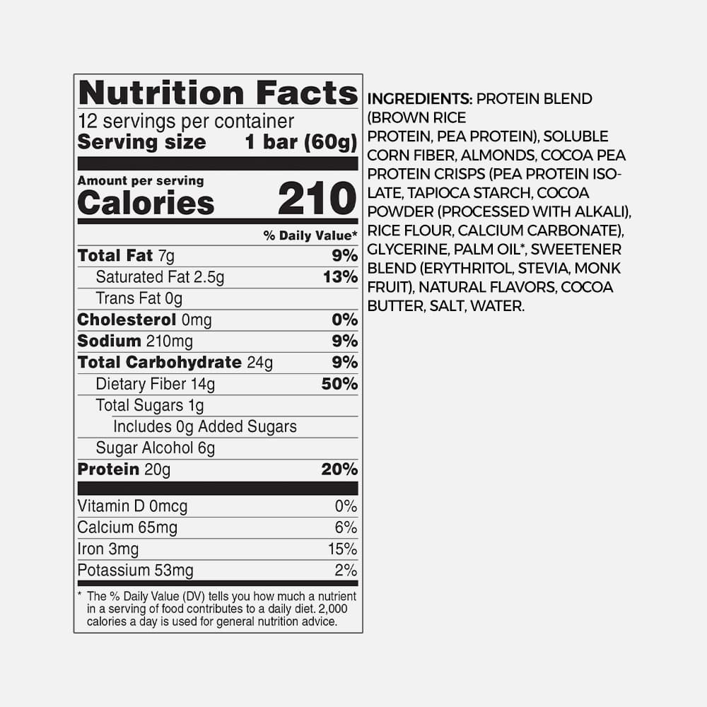 No Cow Vegan Protein Bar 20g - 12 Bars (Cookies n Cream)