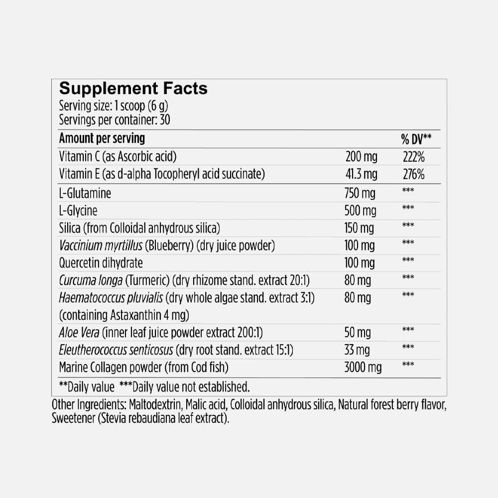 Vitality X + Marine Collagen Powder 180g