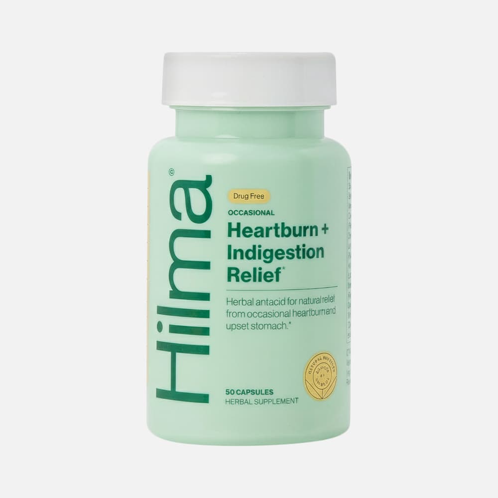 Hilma Heartburn & Indigestion Relief - 50 Vegan Capsules