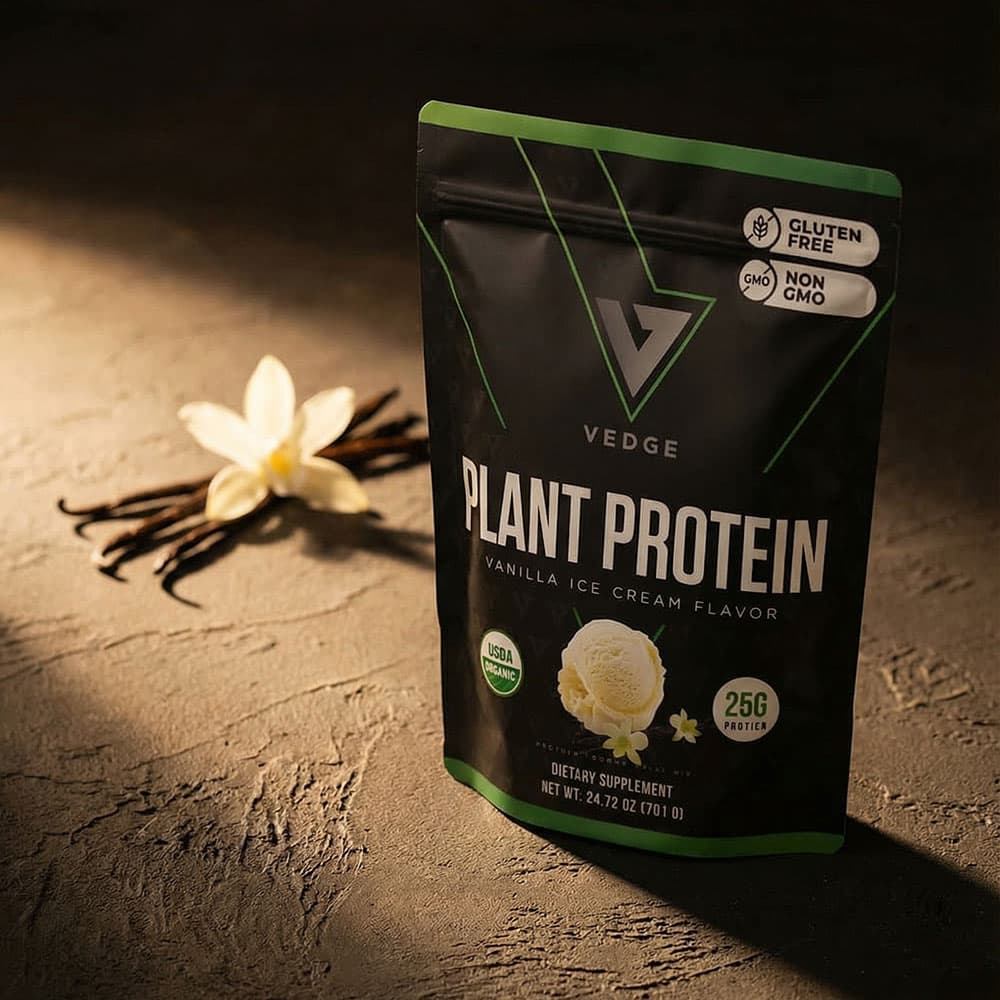 Organic Vegan Protein 25g - 20 Servings Powder (Vanilla)