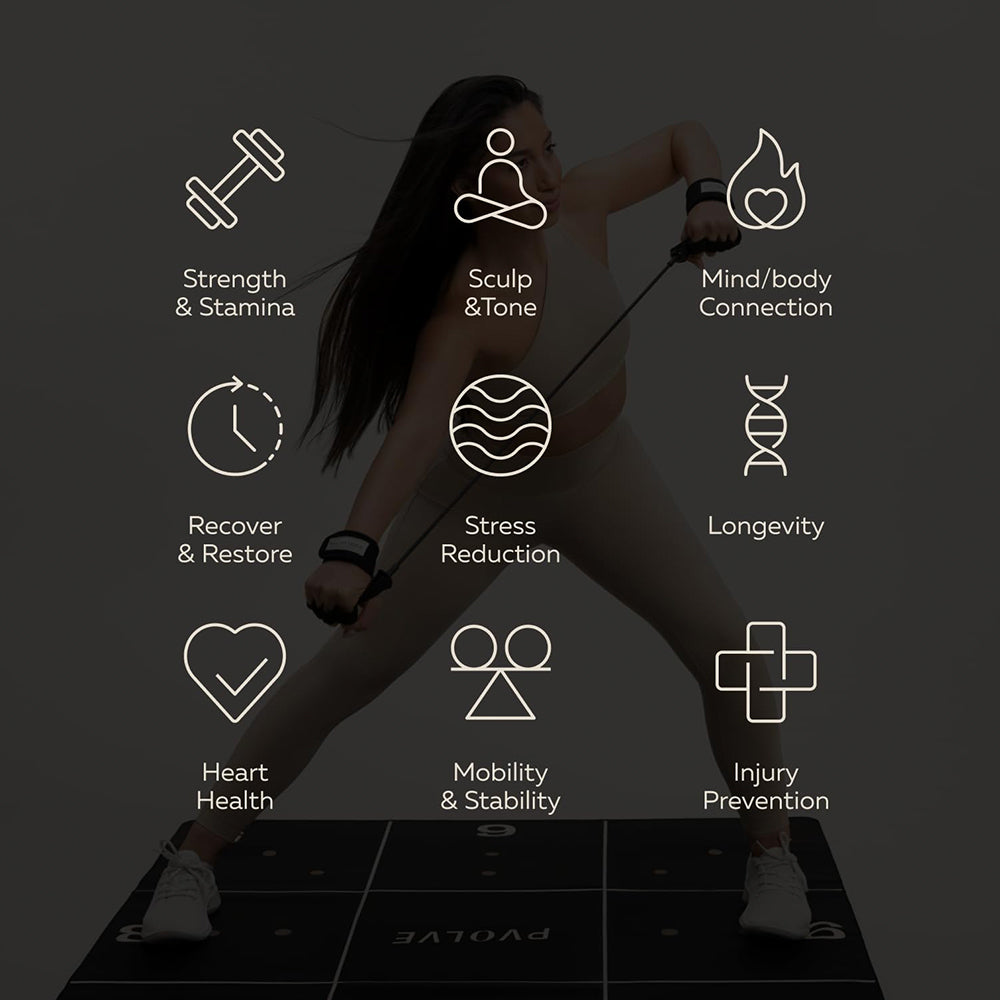 P.volve Precision Rubber Exercise Mat - 1 Mat