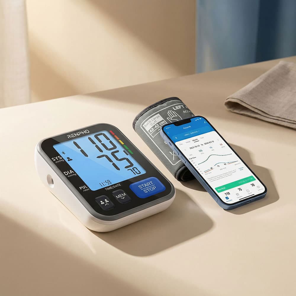 RENPHO Bluetooth Blood Pressure Monitor - 1 Unit