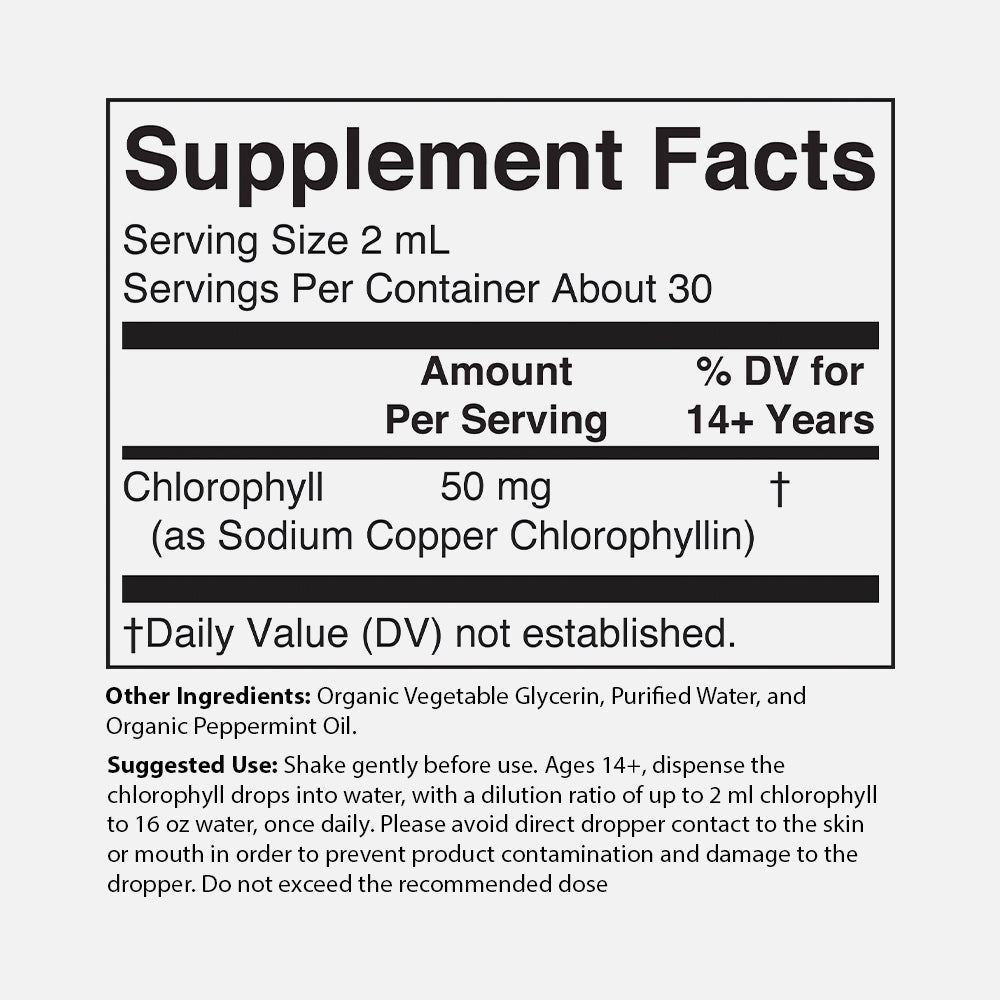 Chlorophyll Liquid - Peppermint