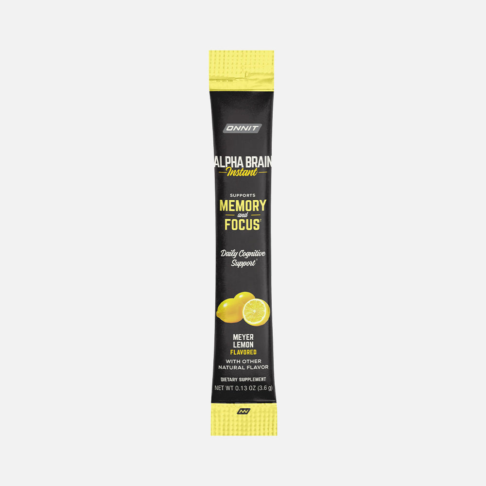 Alpha Brain Instant Nootropic - 30 Packets (Meyer Lemon)