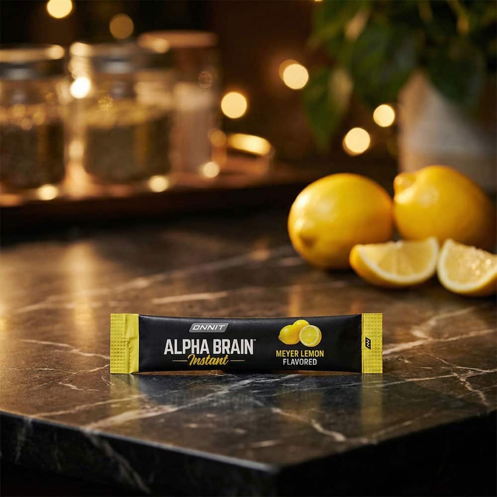 Alpha Brain Instant Nootropic - 30 Packets (Meyer Lemon)