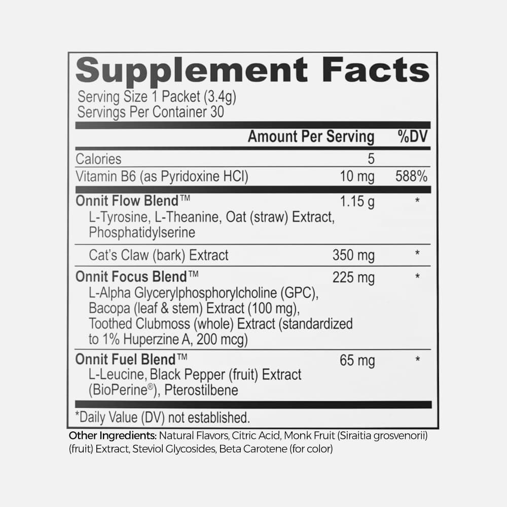 Alpha Brain Instant Nootropic Drink Mix Pinnaple Punch- 30 Packets