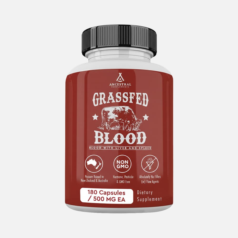 Grass Fed Blood, Liver & Spleen 500mg - 180 Capsules