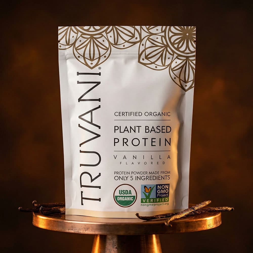 Truvani Organic Pea Protein 20g - 10 Packets (Vanilla)