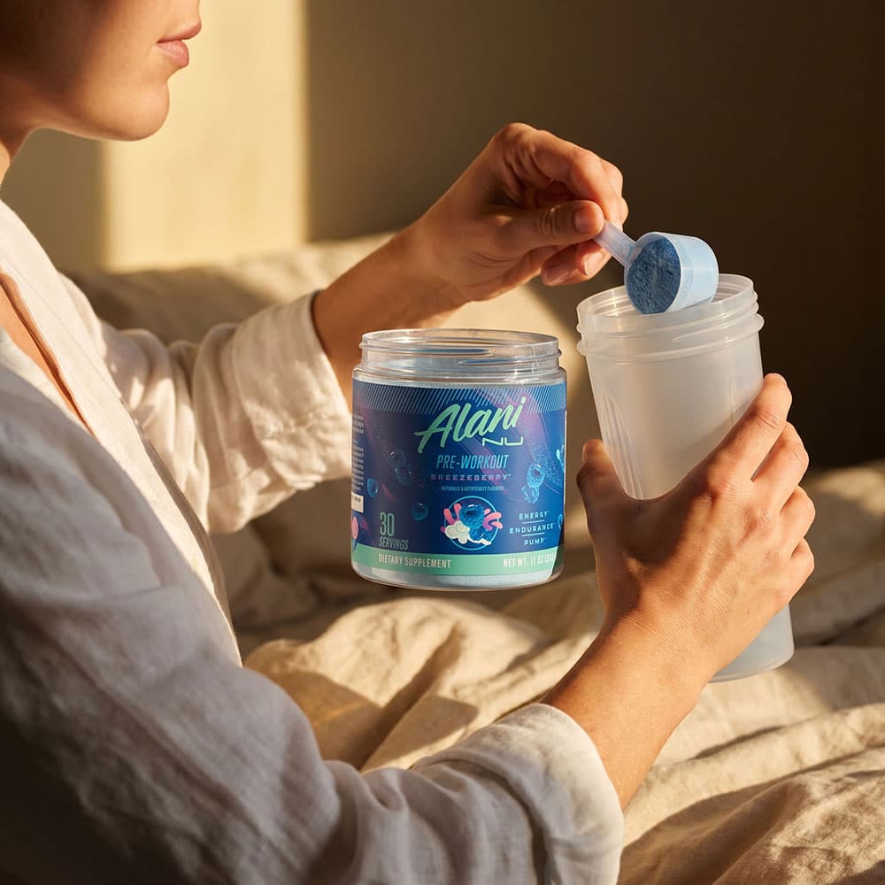 Alani Nu Pre-Workout Powder - Breezeberry Flavor, 30 Servings