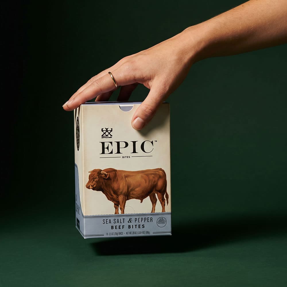 Beef Sea Salt Pepper Bites - 8 x 2.5oz Pouches