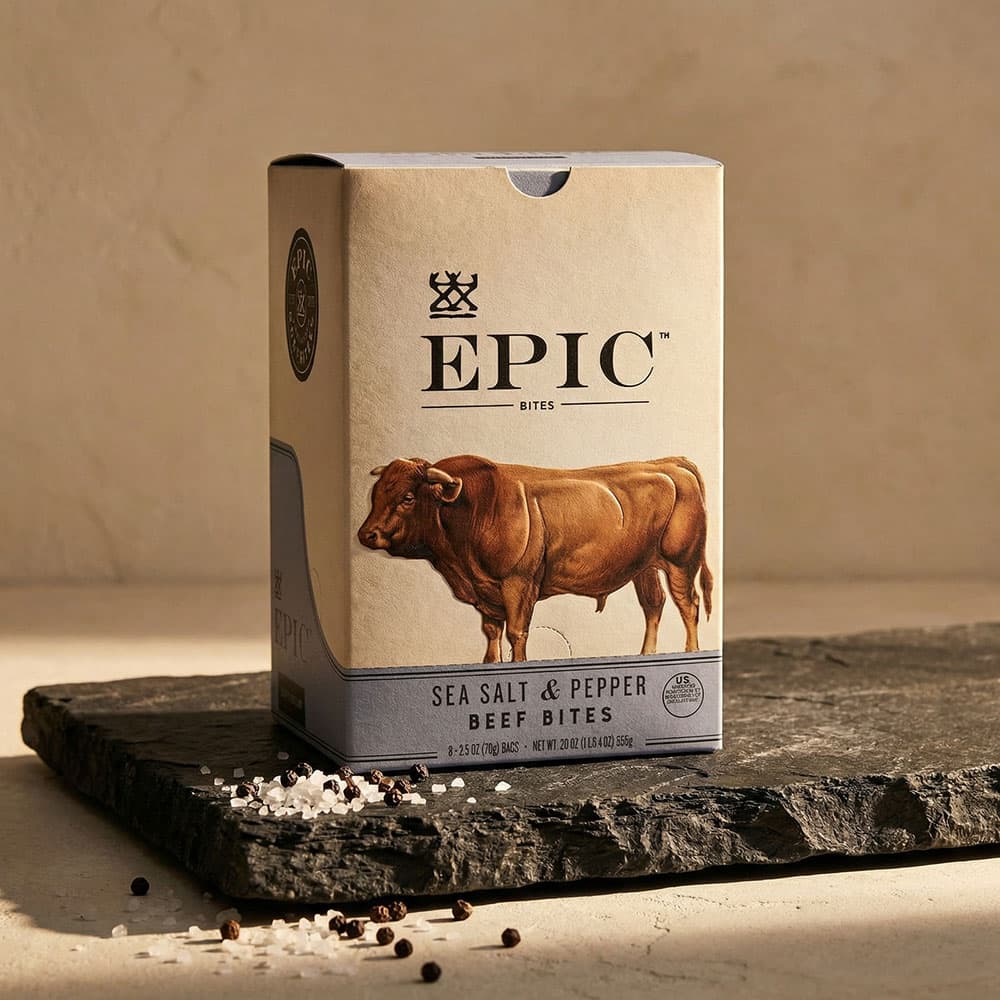 Beef Sea Salt Pepper Bites - 8 x 2.5oz Pouches