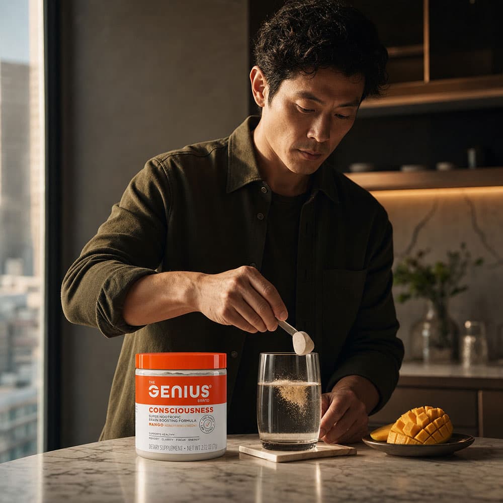 Genius Consciousness Nootropic Powder - 15 Servings (Mango)
