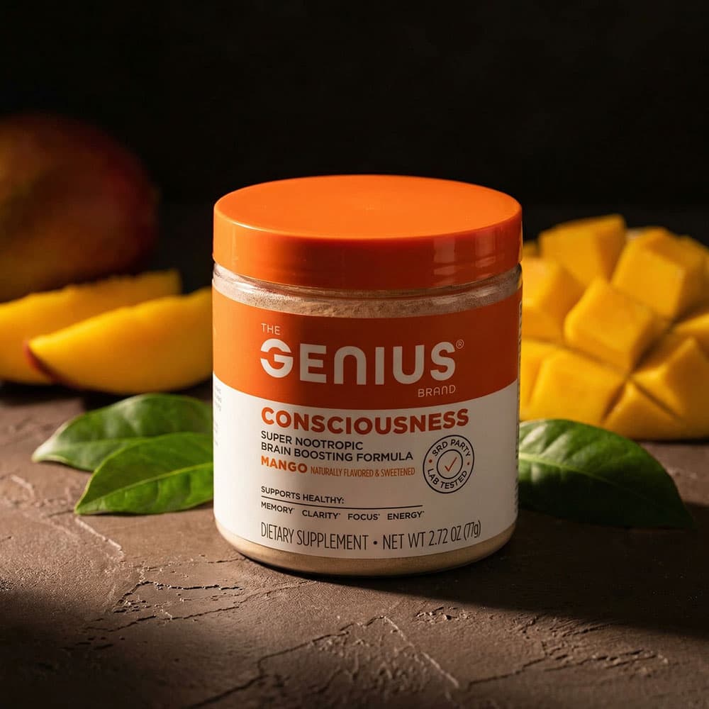 Genius Consciousness Nootropic Powder - 15 Servings (Mango)
