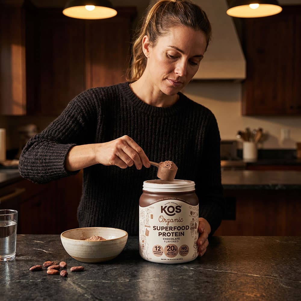 KOS Vegan Protein Powder 20g - 10 Servings (Chocolate)