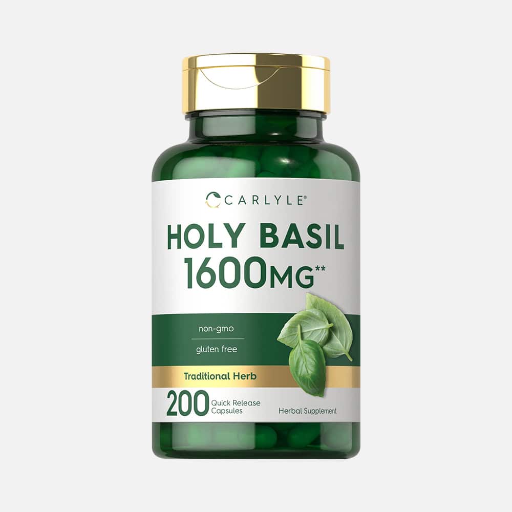 Holy Basil Leaf Extract 1600mg - 200 Capsules