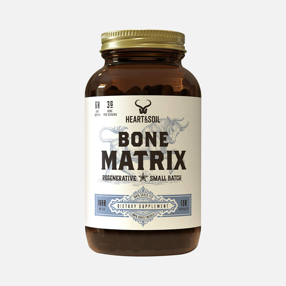 Grass Fed Bone Matrix 1800mg - 180 Capsules