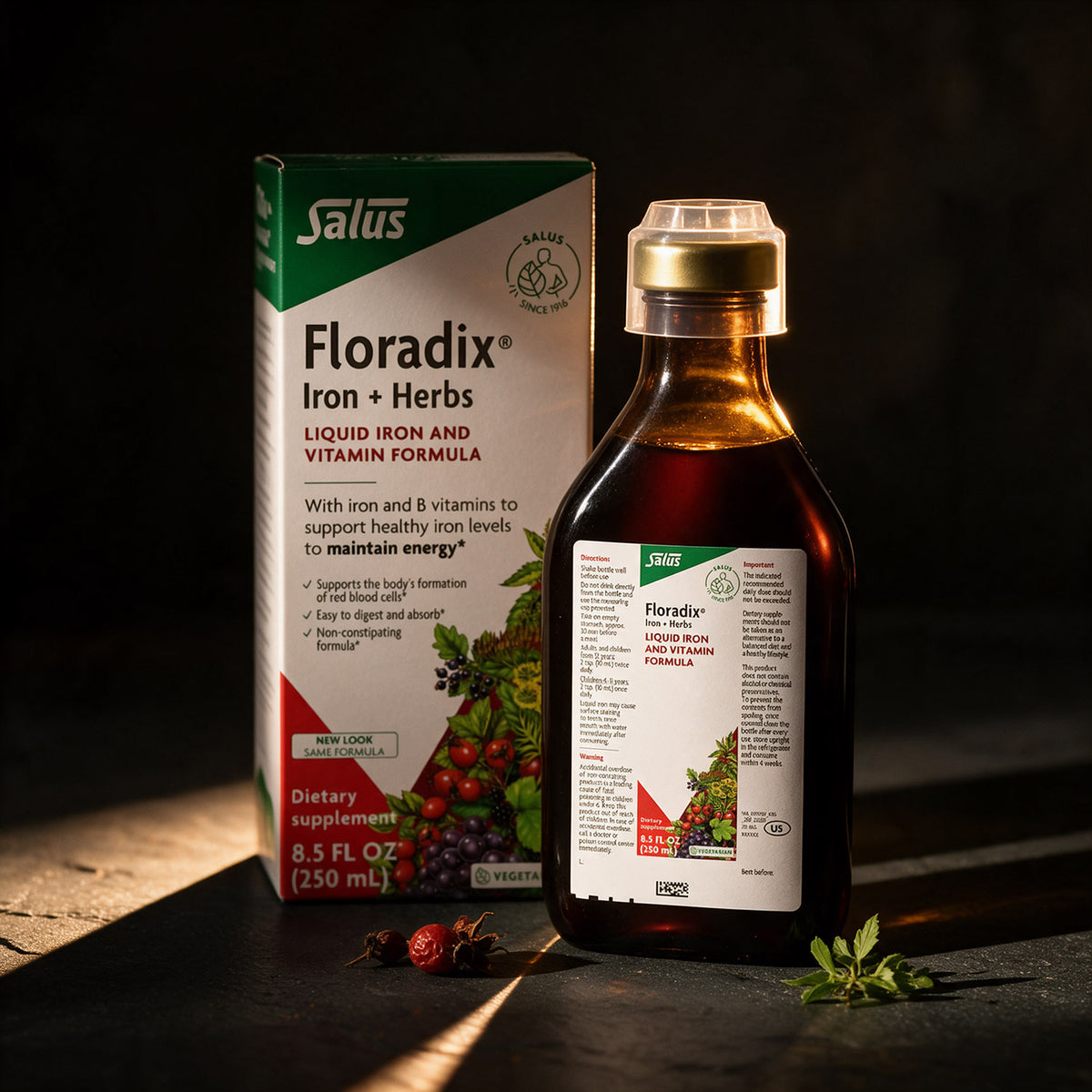 Floradix - Iron & Herbs Liquid Herbal Supplement - 8.5 fl oz