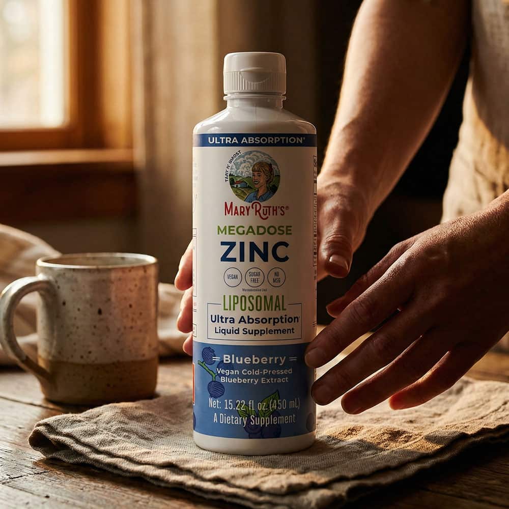 Liquid Zinc Liposomal 25mg - 30 Servings (Blueberry)
