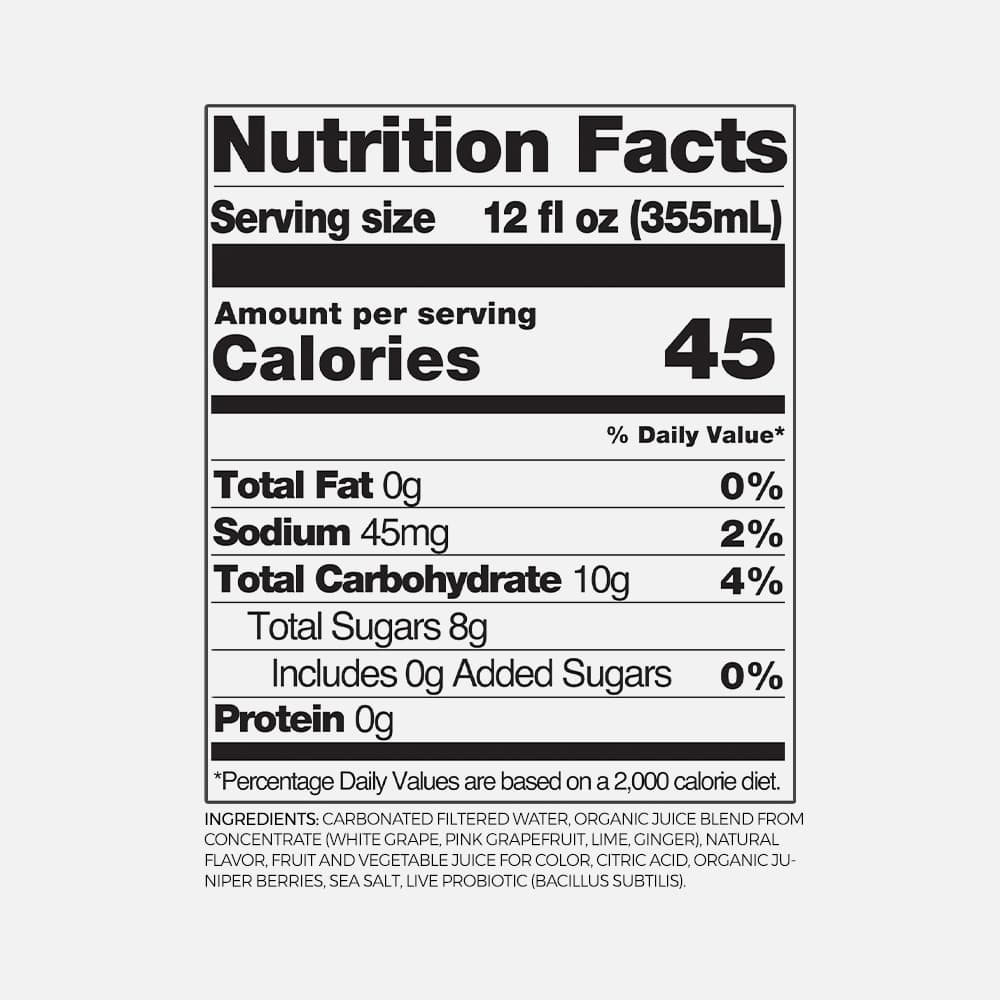Culture Pop Pink Grapefruit & Ginger Soda - 12 Cans