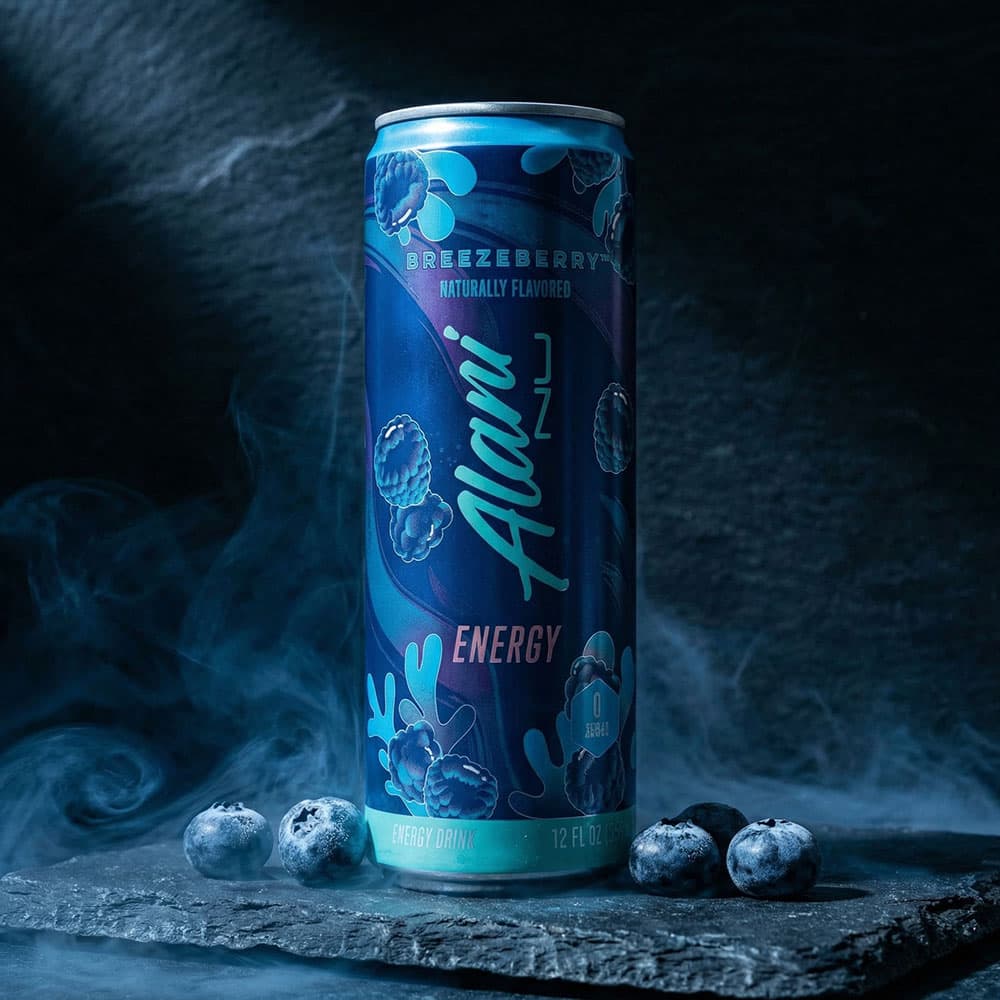 Alani Energy Drink – Breezeberry Flavor, 12-Pack