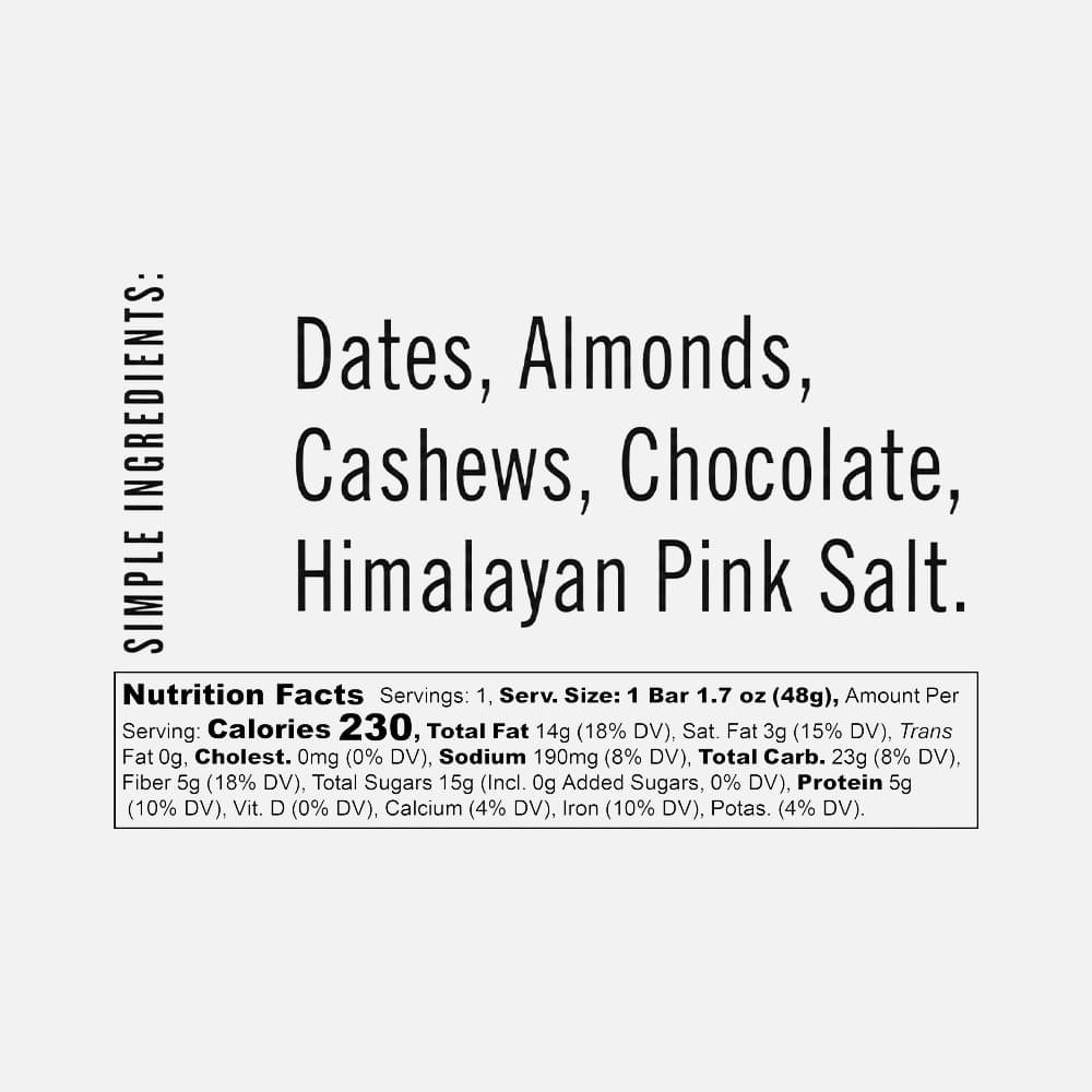Chocolate Almond Butter Sea Salt Bars 1.7oz - 12 Bars