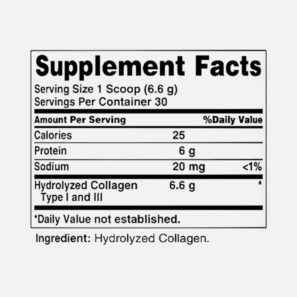 Hydrolyzed Collagen 1000mg - 180 caplets
