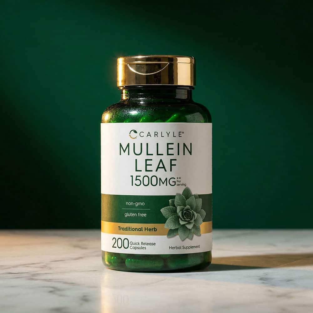 Mullein Leaf Extract 1500mg - 200 Capsules
