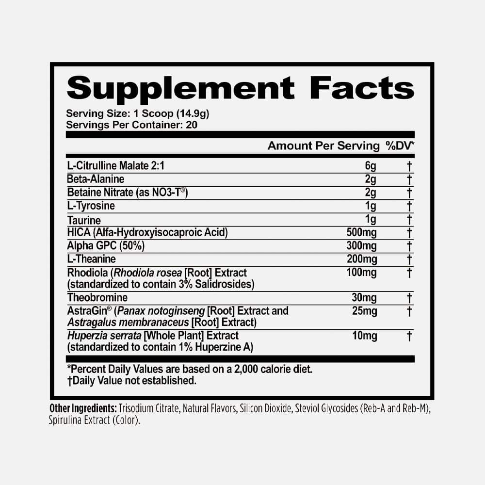 Genius Pre Nootropic Pre-Workout - 20 Servings Powder