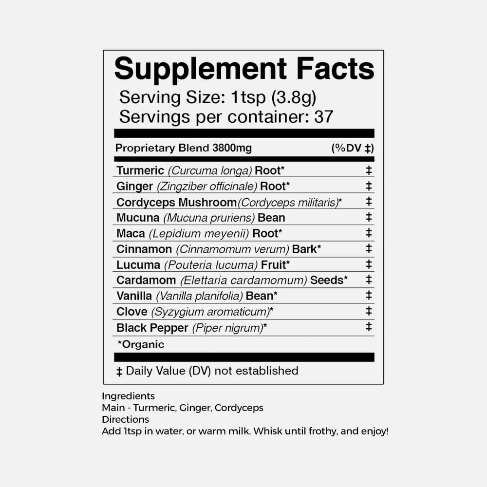 Golden Sun Milk Adaptogenic Blend - 142g Powder