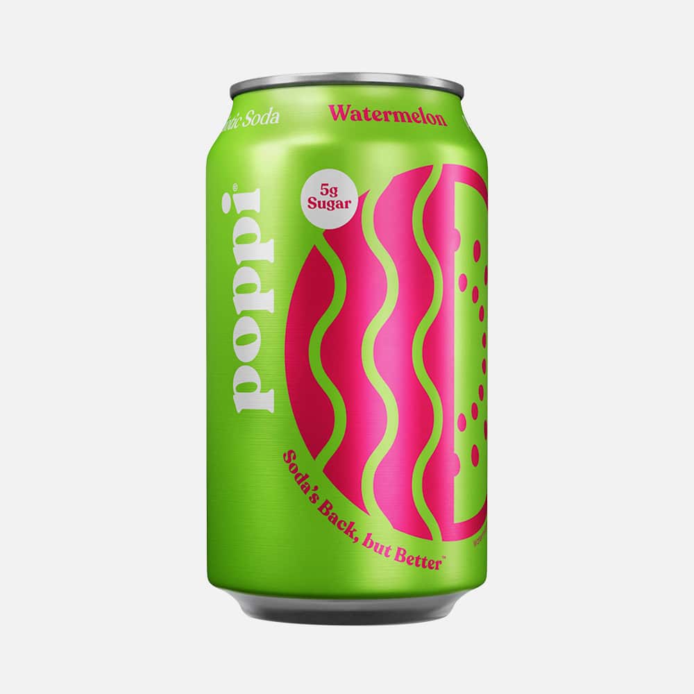 Poppi Watermelon Prebiotic Soda - 12 fl oz Can