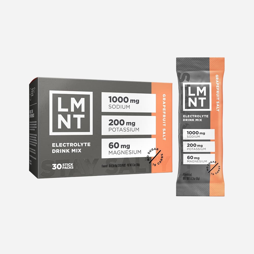 LMNT - Electrolyte Drink Mix - Grapefruit Salt - 30 Sticks