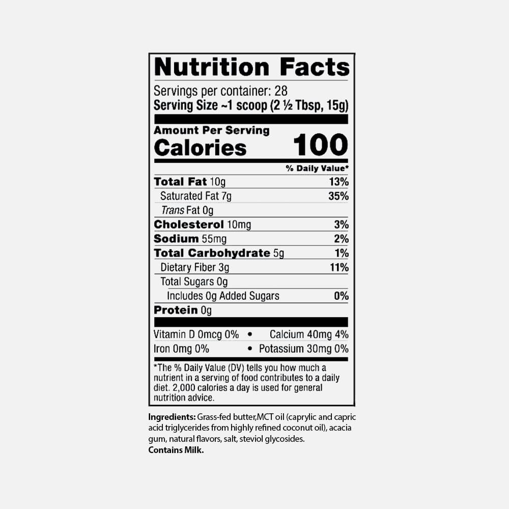 Hazelnut Keto Creamer with MCT Oil - 14.8oz Powder