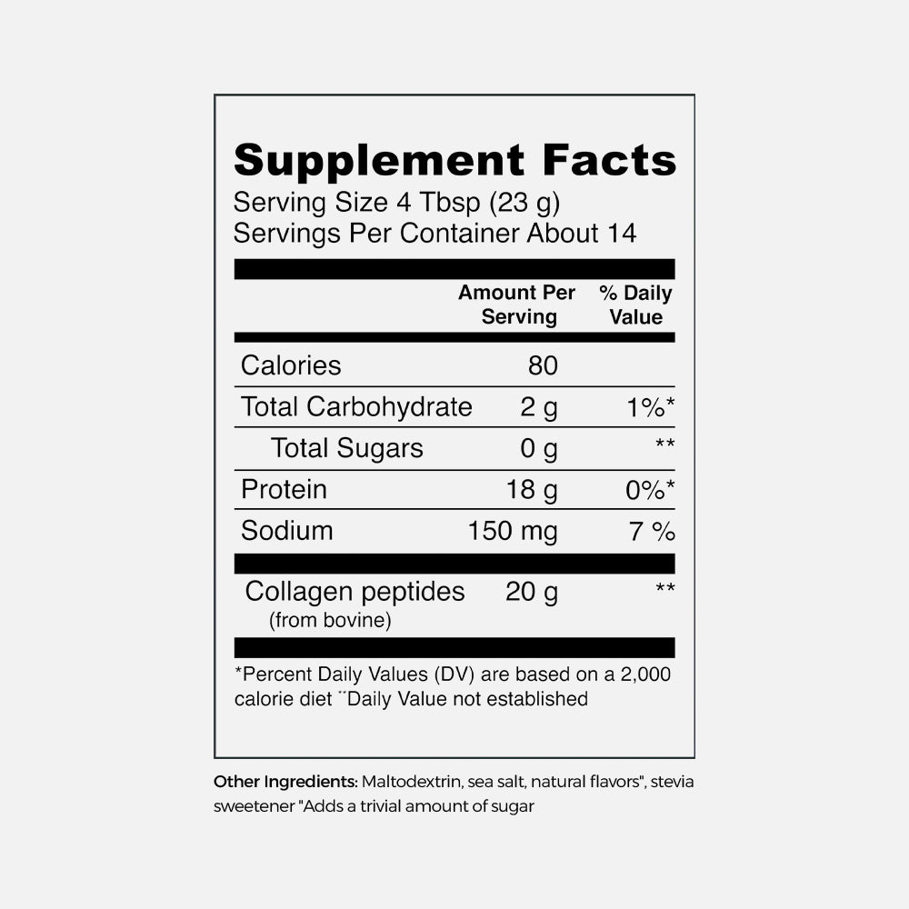 Collagen Peptides 20g - 11.5oz Vanilla Powder