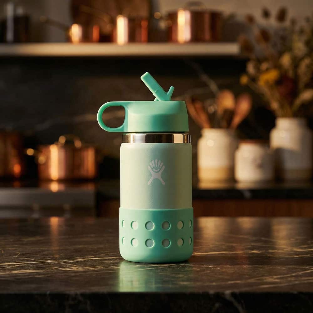 Hydro Flask Kids Bottle 13oz - Wide Mouth Straw (Paradise)