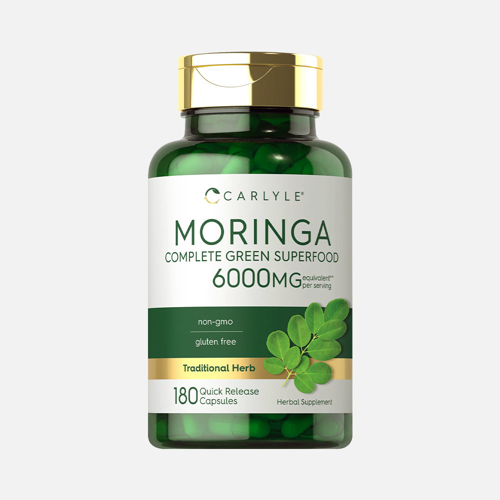 Moringa Oleifera 6000mg - 180 Capsules