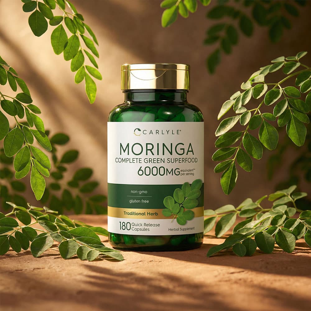 Moringa Oleifera 6000mg - 180 Capsules