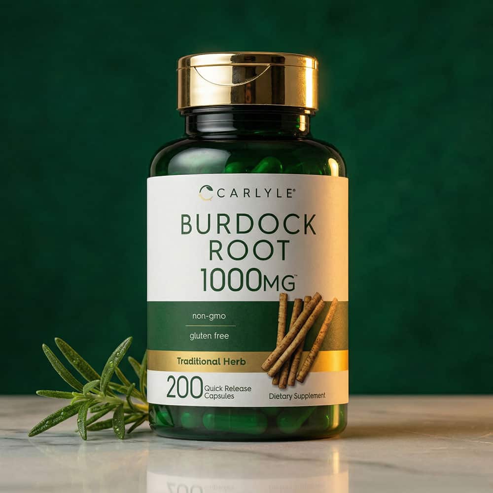 Burdock Root Extract 1000mg - 200 Capsules
