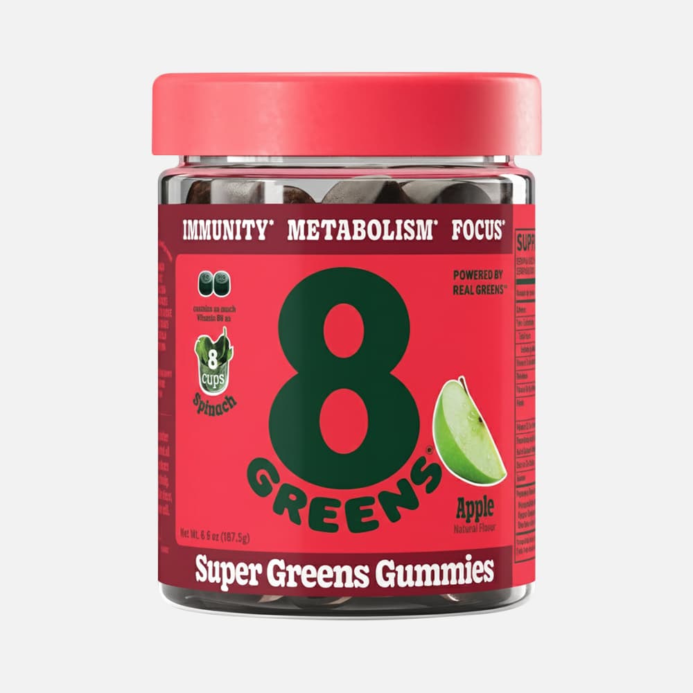 8Greens Daily Greens Gummies Apple Flavor 50 Count